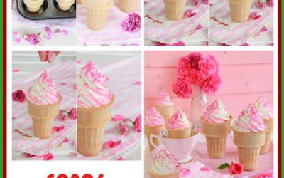 FALSOS HELADOS CON CUPCAKES